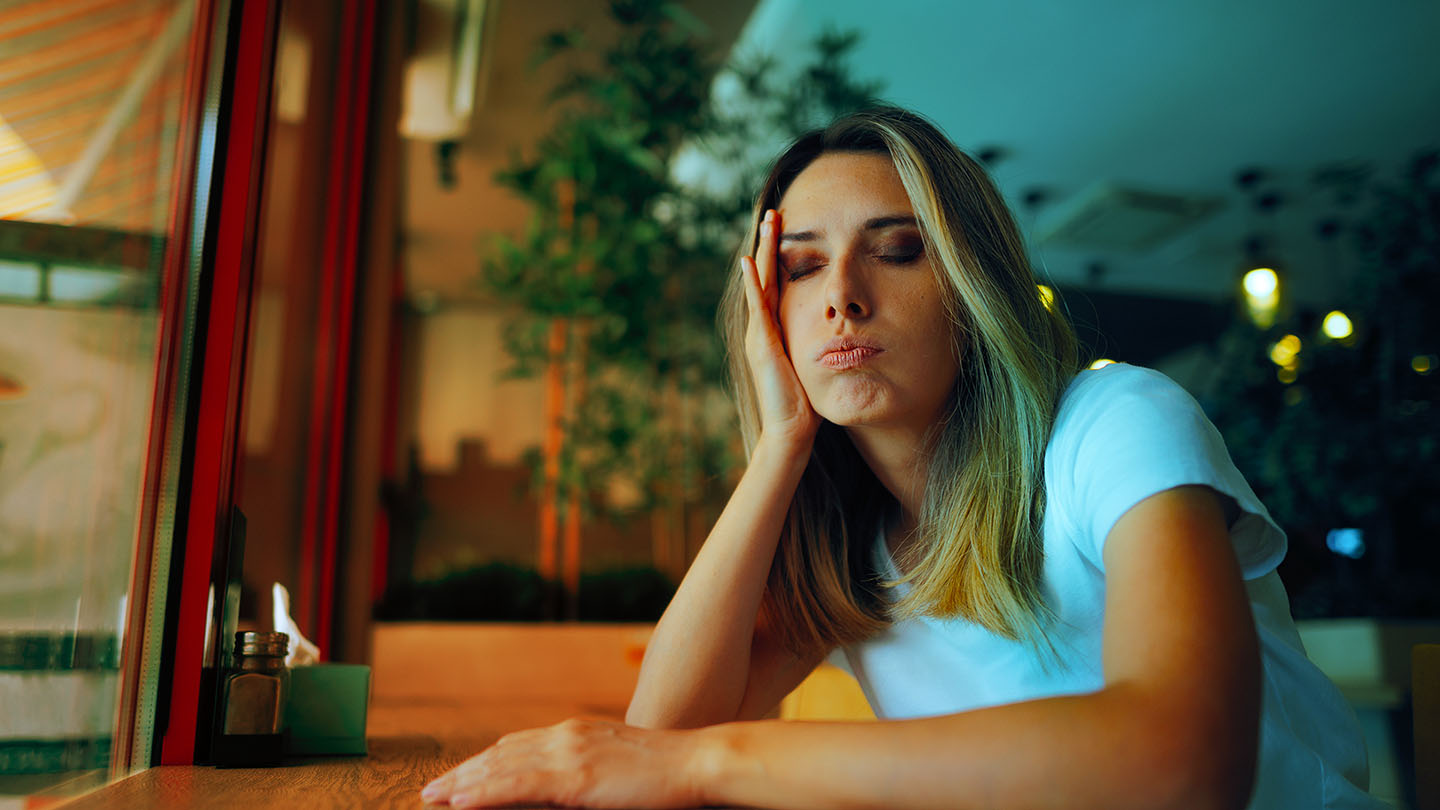 Dissatisfied customer at store