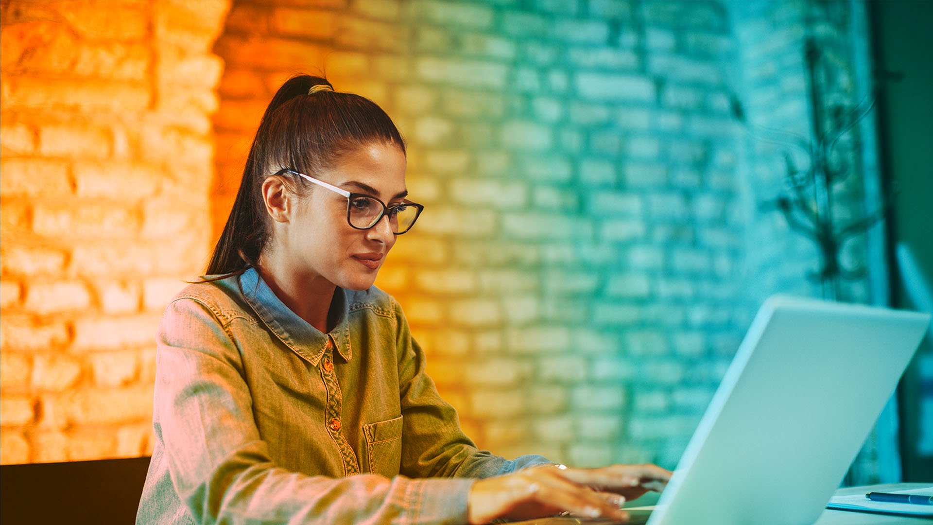 person working on laptop computer